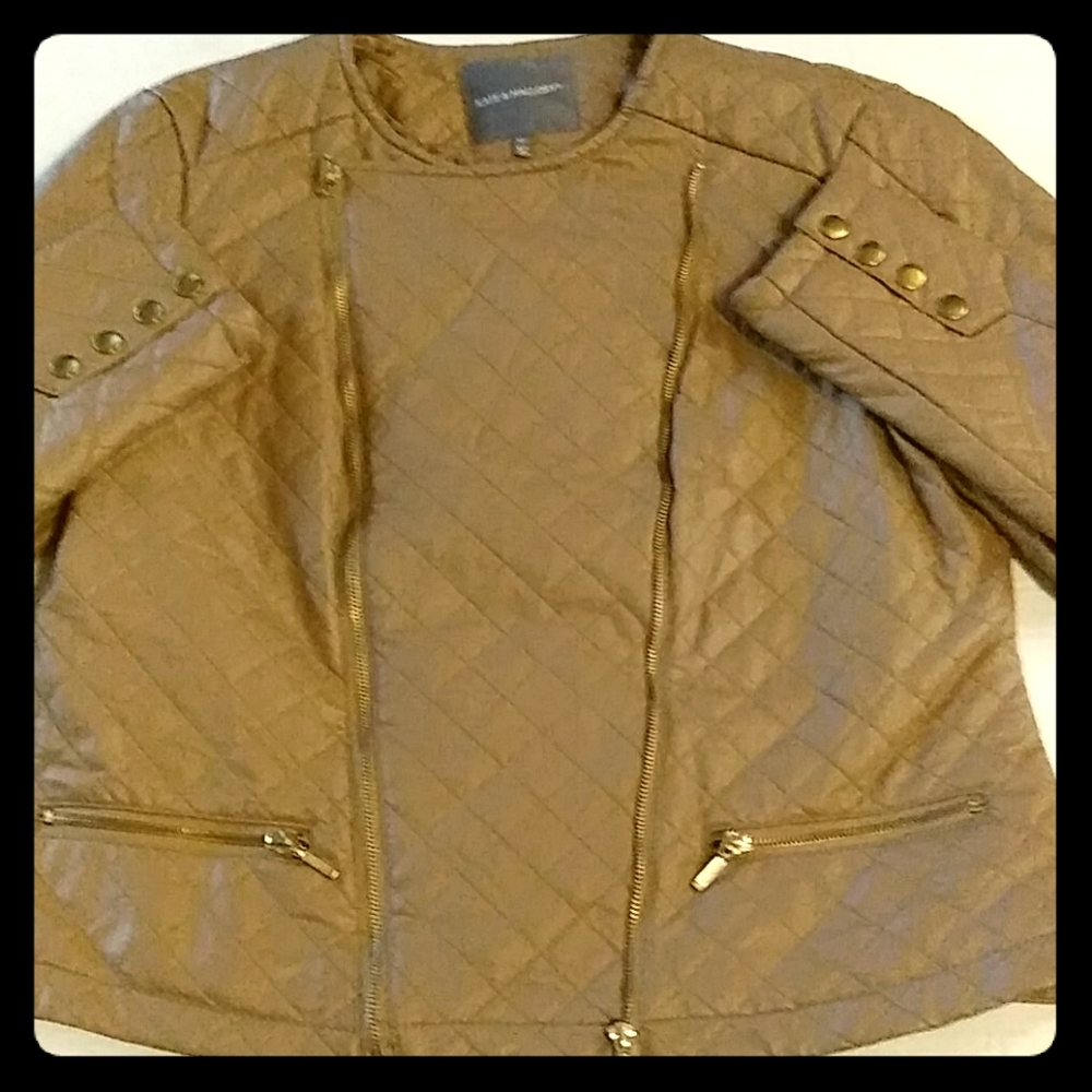Brown Kate & Mallory Quilted Coat